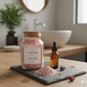 Lessive en copeaux à la rose