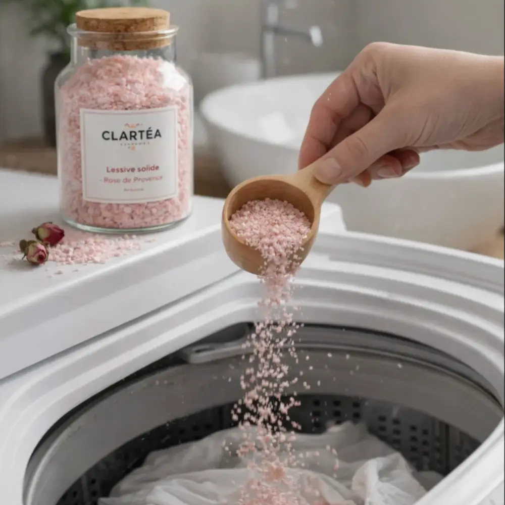 utilisation de la lessive solide