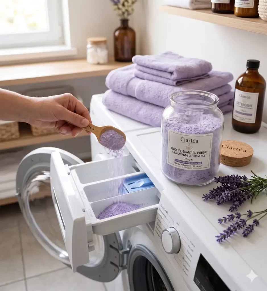 utilisation de l'assouplissant en poudre