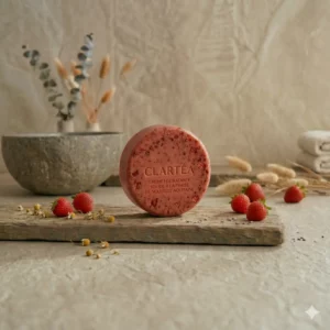 Crème hydratante solide à la fraise de Nouvelle Aquitaine