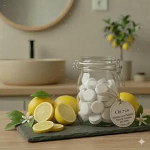 Pastille pour lave vaisselle citron